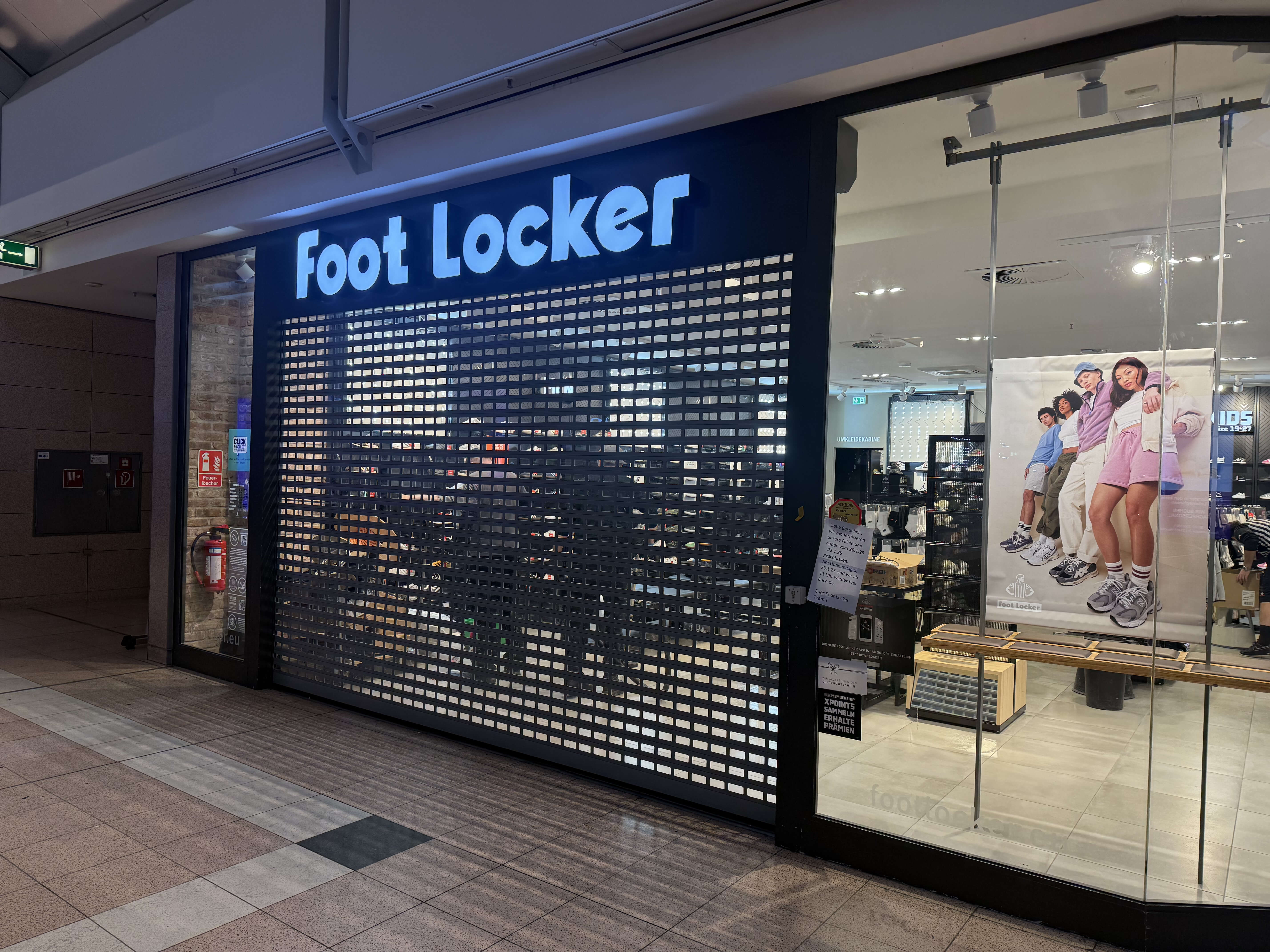 Footlocker 3D Leuchtbuchstaben